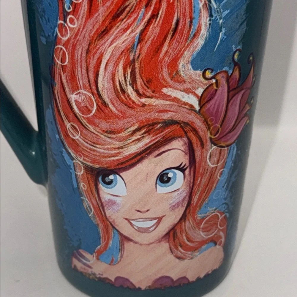 Disney Ariel art or Ariel  Mug with Red and Blue Design